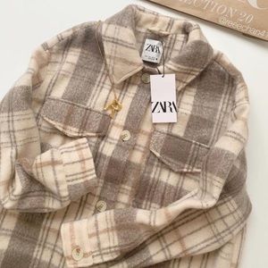 Zara Plaid Oversized Shacket